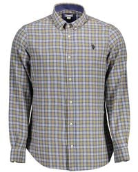 U.S. POLO ASSN. - Blue Cotton Men's Shirt - Lyst