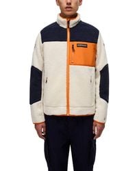 Napapijri - Orange Polyester Sweatshirt - Lyst