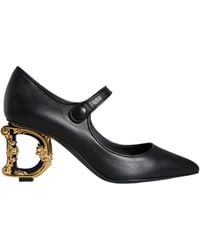 Dolce & Gabbana - Leather Logo Heels Mary Janes Pumps Shoes (Pre-Owned) - Lyst