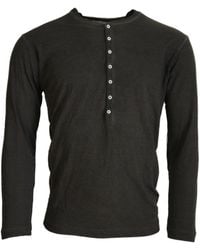 DSquared² - Cotton Linen Long Sleeves Pullover Sweater - Lyst
