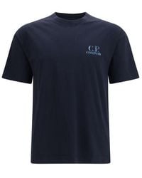 C.P. Company - Blue Cotton T - Lyst