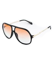Zadig & Voltaire - Black Acetate Sunglasses - Lyst
