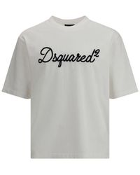 DSquared² - Leather Biker Jacket With Zipped Pockets - Lyst
