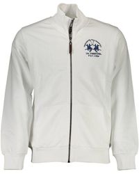 La Martina - White Cotton Sweater - Lyst