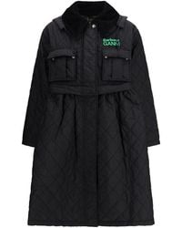 Barbour - Black Polyester Coat - Lyst