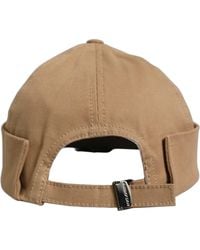 Dolce & Gabbana - Men Khaki Cotton Docker Capello Brimless Hat - Lyst