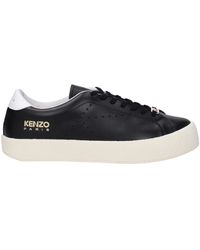 KENZO - Leather Lowtop Sneakers - Lyst