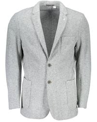 GANT - Polyester And Wool Blazer - Lyst