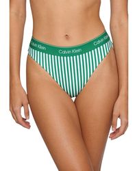 Calvin Klein - Bicolor Recycled Polyester Bikini - Lyst