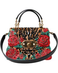 Dolce & Gabbana - Exquisite Welcome Leather Shoulder Bag - Lyst