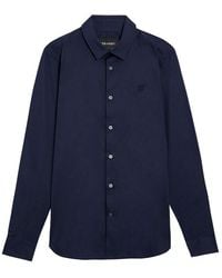 Lyle & Scott - Blue Cotton Shirt - Lyst