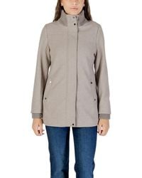 Street One - Gray Polyester Coat - Lyst