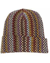Missoni - Geometric Fantasy Multicolor Hat - Lyst