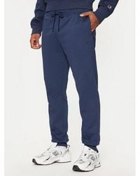 Champion - Blue Cotton Joggers (workout Pants) - Lyst