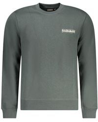 Napapijri - Verde Cotton Men Sweatshirt - Lyst