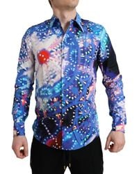 Dolce & Gabbana - Luminarie Slim Martini Shirt - Lyst