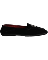 Dolce & Gabbana - Black Crown Embellished Dress Loafers Shoes - Lyst