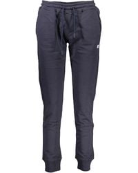 K-Way - Blue Cotton Pant - Xs - Lyst
