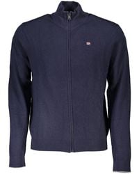 Napapijri - Chic Embroide Zip Cardigan - Lyst