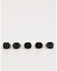 Dolce & Gabbana - Tone Brass Lettemen's Set 5 Pieces Adjustable Ring - Lyst