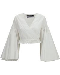 Jacquemus - White Cotton Shirt - Lyst