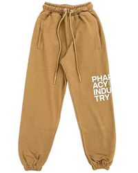 Pharmacy Industry - Chic Logo Print Drawstring Tracksuit Trousers - Lyst