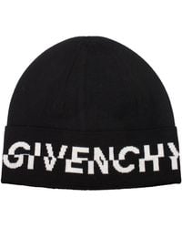 Givenchy - Logo Beanie Wool Hat - Lyst