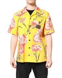 Dolce & Gabbana - Floral Button Down Casual Shirt - Lyst