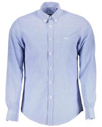 Harmont & Blaine - Blue Cotton Shirt - Lyst