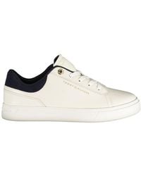 Tommy Hilfiger - Bianco Poliuretano Donna Sneaker - Lyst