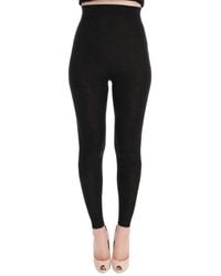 Dolce & Gabbana - Elegant High Waist Virgin Wool Legging - Lyst