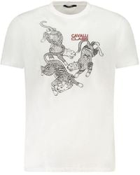 Roberto Cavalli - Cotton T-Shirt - Lyst