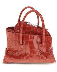 The Attico - Red Calf Leather Bos Taurus Handbag - Lyst