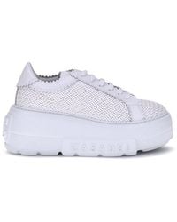 Casadei - White Other Fibres Sneakers - Lyst