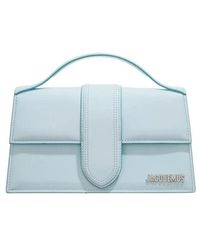 Jacquemus - Pale Blue Leather Le Grand Bambino Handbag - Lyst