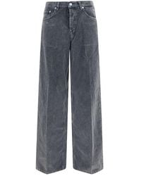 Haikure - Gray Cotton Casual Pants - Lyst