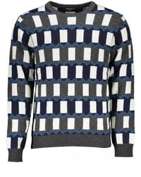 GANT - Blue Wool Sweater - Lyst