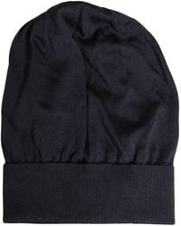 Dolce & Gabbana - Solid Wool Knitted Winter Beanie Cap Hat - Lyst