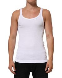 Dolce & Gabbana - Ribbed Tank Top - Lyst