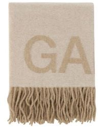 Ganni - Wool Oves Aries Foulard - Lyst