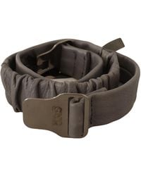 CoSTUME NATIONAL - Leather Silver Buckle Waist Belt - Lyst
