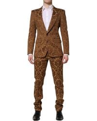 Dolce & Gabbana - Damask Pattern Suit - Lyst