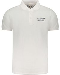 Accademia Militare - White Cotton Men's Polo Shirt - Lyst