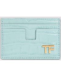 Tom Ford - Pastel Pink Calf Leather Credit Cards Case - Lyst