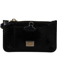Dolce & Gabbana - Leather Coin Purse Wristlet Mirror Agnese Wallet - Lyst