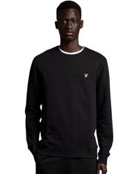 Lyle & Scott - Black Cotton Sweatshirt - Lyst