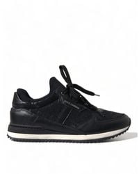 Dolce & Gabbana - Floral Lace Leather Sneakers Shoes - Lyst