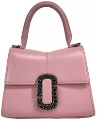 Marc Jacobs - The St Mini Top Handle Satchel Crossbody Bag Leather - Lyst