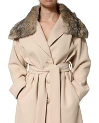Dolce & Gabbana - Fur Shoulder Collar Neck Wrap Scarf - Lyst