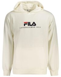 Fila - Bianco Cotton Men's Sweatshirt - Lyst